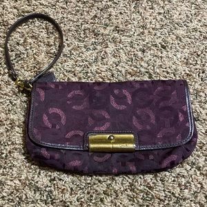 Coach Wristlet - purple